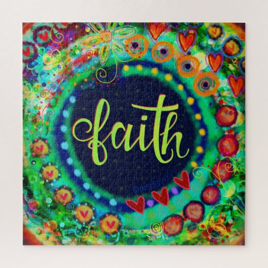 Kleurrijke Fun Faith Inspirivity puzzel (Verticaal)