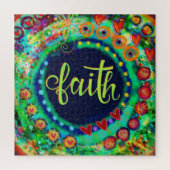 Kleurrijke Fun Faith Inspirivity puzzel Legpuzzel (Verticaal)
