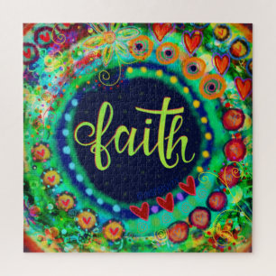 Kleurrijke Fun Faith Inspirivity puzzel Legpuzzel
