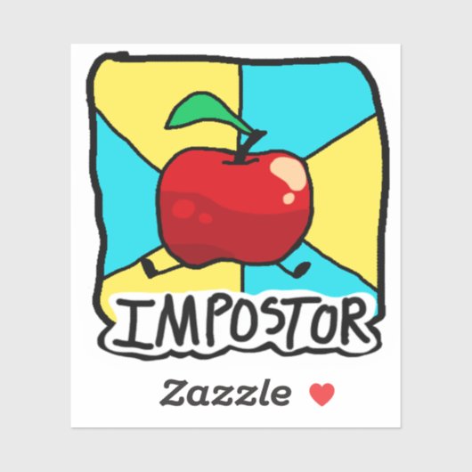 Kleurrijke Fun Impostor Sticker (Vel)