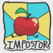 Kleurrijke Fun Impostor Sticker (Voorkant)