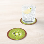 Kleurrijke Fun kivi Magi kleurrijke Modern Green p Ronde Kartonnen Onderzetter (Insitu)