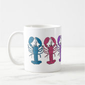Kleurrijke Fun Langoest Crustaceancore Koffiemok (Links)
