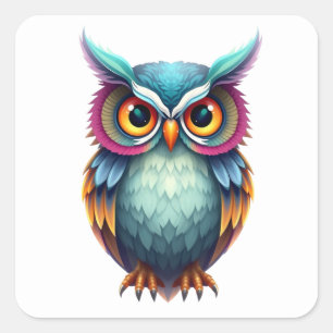 Kleurrijke Fun Owl Stickers