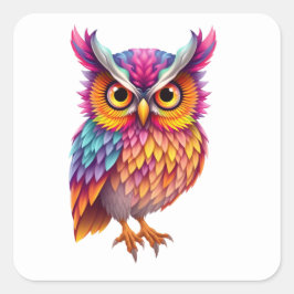 Kleurrijke Fun Owl Stickers