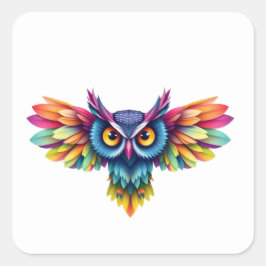 Kleurrijke Fun Owl Stickers