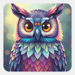 Kleurrijke Fun Owl Stickers