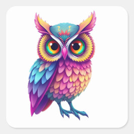 Kleurrijke Fun Owl Stickers