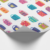 Kleurrijke Fun Patterned Coffee Mok Set Cadeaupapier (Hoek)