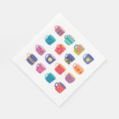 Kleurrijke Fun Patterned Coffee Mok Set Servet (Hoek)