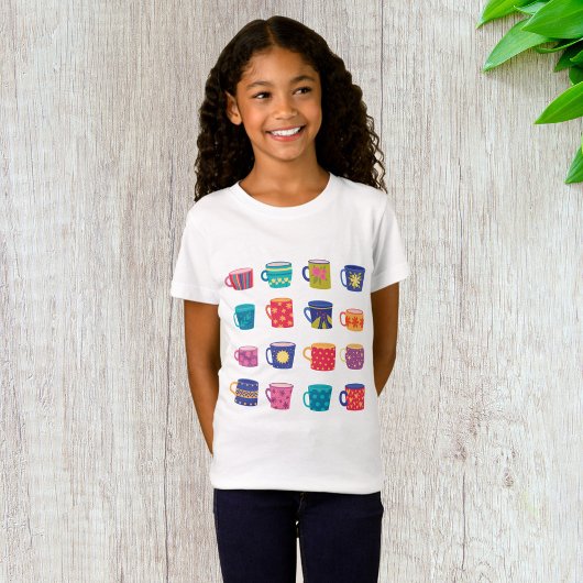 Kleurrijke Fun Patterned Coffee Mok Set T-shirt