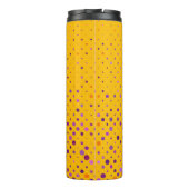 Kleurrijke Fun Retro Stippen  Afstuderen Cam Foto Thermosbeker (Achterkant)