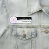 Kleurrijke Fun Sun Face Small Business Style Desig Naamplaatje (In situ)