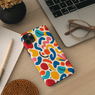 Kleurrijke Funky Amorfe Vormen Kunstpatroon Case-Mate iPhone Case