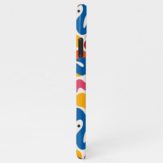 Kleurrijke Funky Amorphous Vormen Art Pattern iPhone Hoesje (Rechterkant)