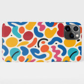 Kleurrijke Funky Amorphous Vormen Art Pattern iPhone Hoesje (Achterkant horizontaal)