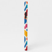 Kleurrijke Funky Amorphous Vormen Art Pattern iPhone Hoesje (Rechterkant)