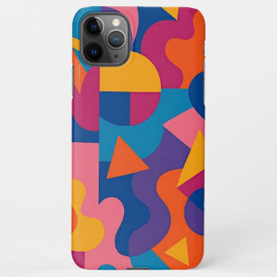 Kleurrijke Funky Amorphous Vormen Art Pattern iPhone 11Pro Max Hoesje