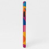 Kleurrijke Funky Amorphous Vormen Art Pattern iPhone Hoesje (Rechterkant)