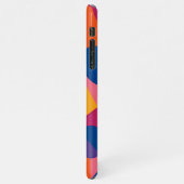 Kleurrijke Funky Amorphous Vormen Art Pattern iPhone Hoesje (Linkerkant)