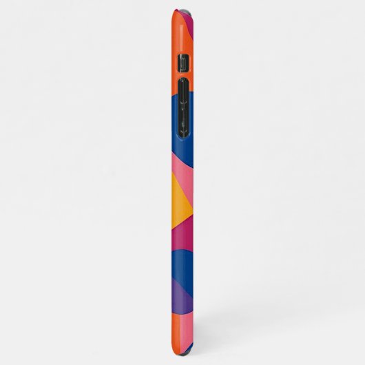 Kleurrijke Funky Amorphous Vormen Art Pattern iPhone Hoesje (Linkerkant)