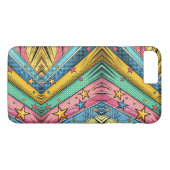Kleurrijke Funky Case-Mate iPhone Case (Achterkant (Horizontaal))