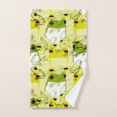 Kleurrijke Funky Kikkers Bad Handdoek (Handdoek)