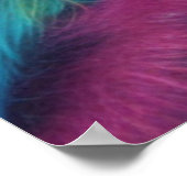 Kleurrijke Funky Monkey met een sigaar Poster (Hoek)