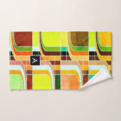 Kleurrijke Funky Retro geïnspireerd Bad Handdoek (Handdoek)