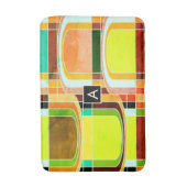 Kleurrijke Funky Retro geïnspireerd Badmat (Voorkant Verticaal)