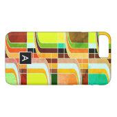 Kleurrijke Funky Retro geïnspireerd Case-Mate iPhone Case (Achterkant (Horizontaal))
