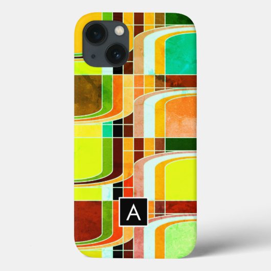 Kleurrijke Funky Retro geïnspireerd Case-Mate iPhone Case (Achterkant)