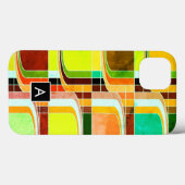 Kleurrijke Funky Retro geïnspireerd Case-Mate iPhone Case (Achterkant (horizontaal))