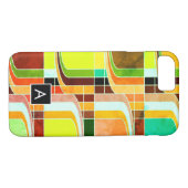 Kleurrijke Funky Retro geïnspireerd Case-Mate iPhone Case (Achterkant (Horizontaal))