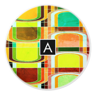 Kleurrijke Funky Retro geïnspireerd Keramische Knop