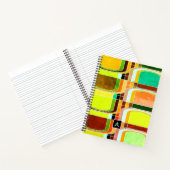 Kleurrijke Funky Retro geïnspireerd Notitieboek (Binnen)