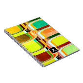 Kleurrijke Funky Retro geïnspireerd Notitieboek (Rechterzijde)