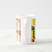 Kleurrijke Funky Retro geïnspireerd Porselein Kop (Achterkant)