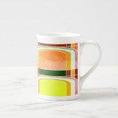 Kleurrijke Funky Retro geïnspireerd Porselein Kop (Rechts)