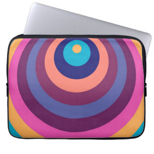 Kleurrijke Funky Strepen Moderne Geometrische Patr Laptop Sleeve