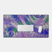 Kleurrijke Funky Trippy Fractale Spiraal Bureaumat (Keyboard & Muis)