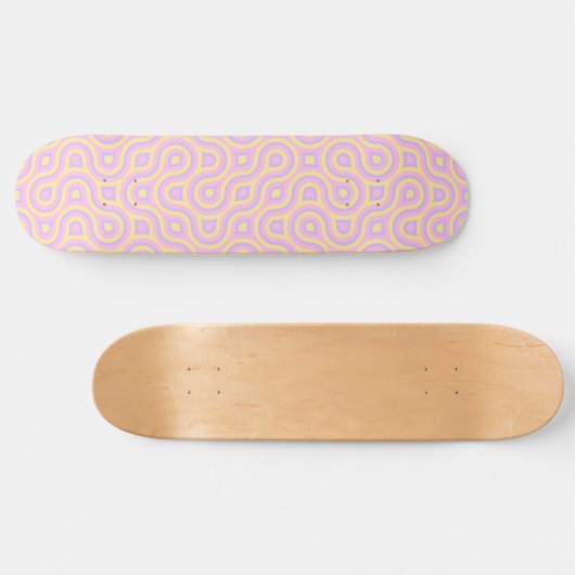 Kleurrijke Funky Truchet   Persoonlijk Skateboard (Horizontaal)