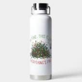 KLEURRIJKE FUNNY KERST ZEGSWIJZE WATERFLES (Achterkant)