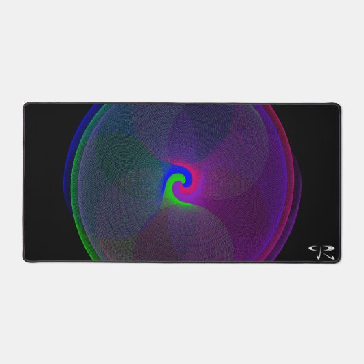 Kleurrijke Fused Center Geometrische Muismat Mat (Voorkant)