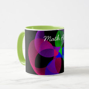 Kleurrijke Fusion geometrische Wiskunde Art Coffee Mok