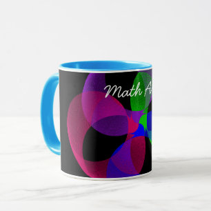 Kleurrijke Fusion geometrische Wiskunde Art Coffee Mok