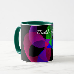 Kleurrijke Fusion geometrische Wiskunde Art Coffee Mok
