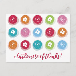 Kleurrijke Fuzzy Daisy Stippen Kinderen Verjaardag Briefkaart