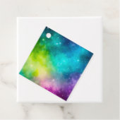 Kleurrijke Galaxy Art Gift Labels (In situ)