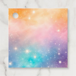 Kleurrijke Galaxy Art Gift Labels